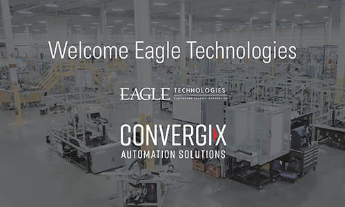 Automation where house with welcome eagle to CONVERGIX text
